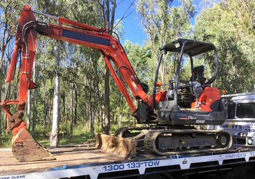 Gestolen graafmachine teruggevonden